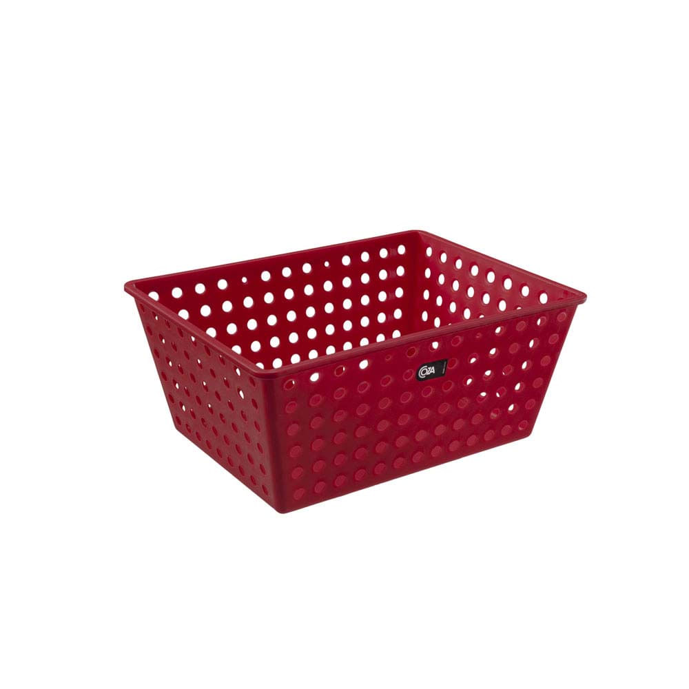 Cesto Multiuso 38,2x29,2x16,6cm vermelho Coza