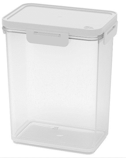 Encontraproduto.com.br - Pote Hermetico Hug 950Ml Branco Brinox