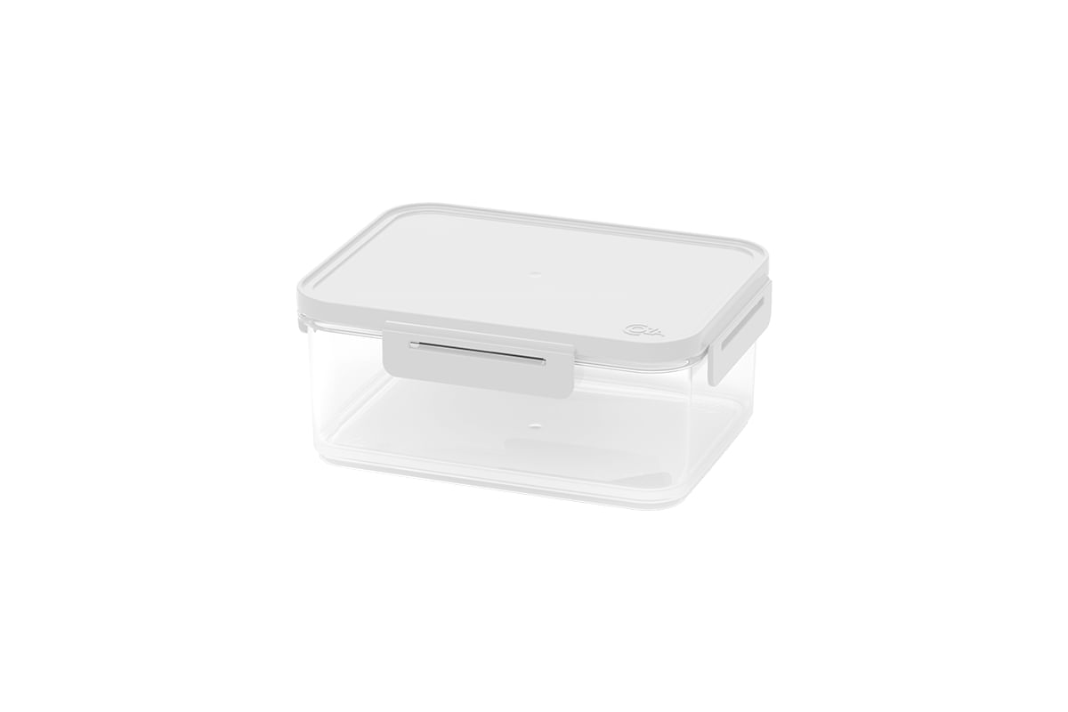 Pote Hermetico Hug 1,1L Branco Brinox