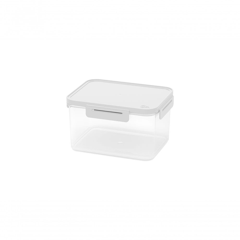 Encontraproduto.com.br - Pote Hermético Retangular Coza Hug 1,6 Litros Branco