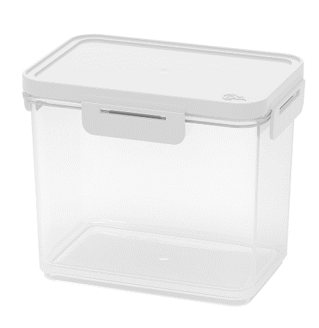Encontraproduto.com.br - Pote Hermético Retangular Coza Hug 2,4 Litros Branco
