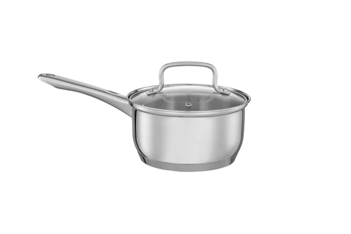 Encontraproduto.com.br - Jogo de Panelas Brinox Aço Inoxidável Fundo Triplo 4 Peças Jasmin com Indução Inox