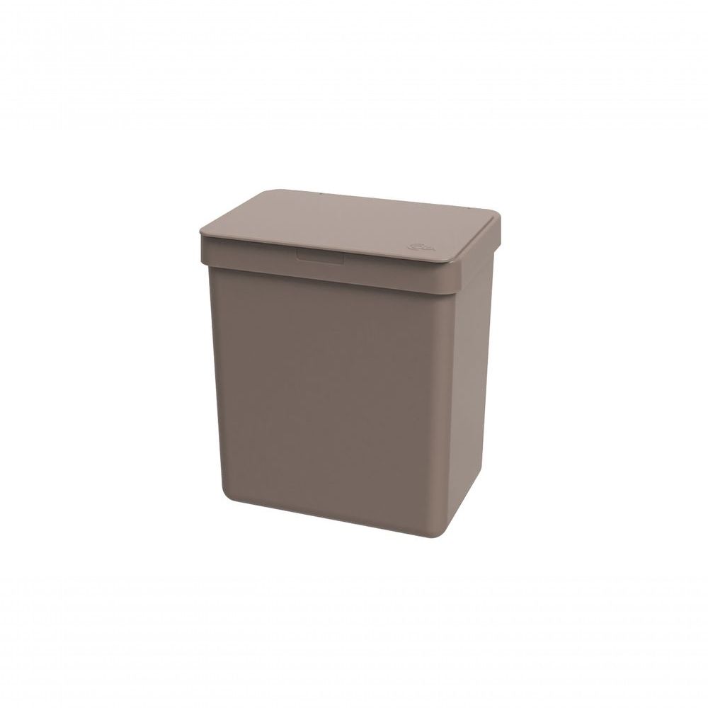 Encontraproduto.com.br - Lixeira 2,5l Warm Gray Single Coza 16,4 x 11,8 x 18,5 cm