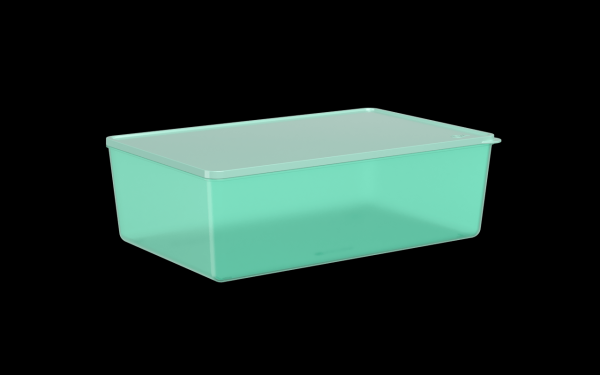 Encontraproduto.com.br - Pote em plástico Coza Basic 4,5 litros verde elétrico
