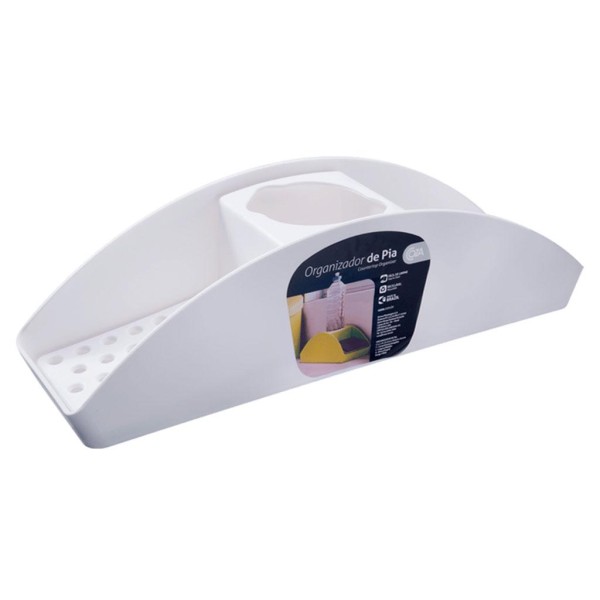 Encontraproduto.com.br - Organizador de Pia Basic Branco Coza