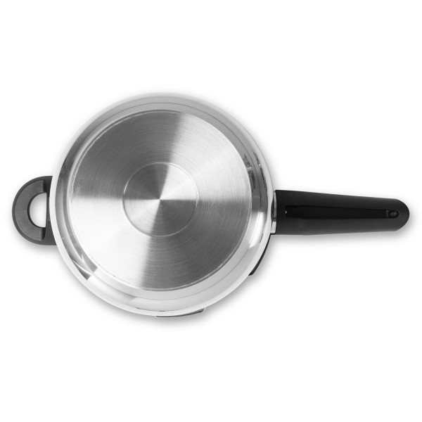 Encontraproduto.com.br - Panela de Pressão Inox Brinox Ultra com Fundo Triplo 4 Litros Ø20 cm com 4 Dispostivos de Segurança