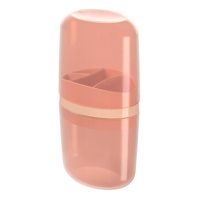Porta Escova de Dente com Tampa Bulky 10447/0344 Coza Rosa Blush