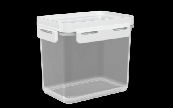 Encontraproduto.com.br - Kit de Potes Herméticos Com Tampa 8 Peças Polipropileno Linha Flap Coza