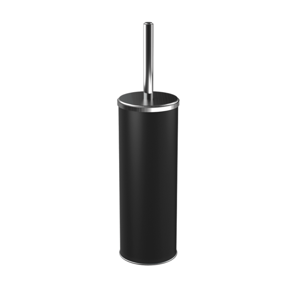Escova Sanitária Com Cabo Inox Banheiro Preta - 39 cm
