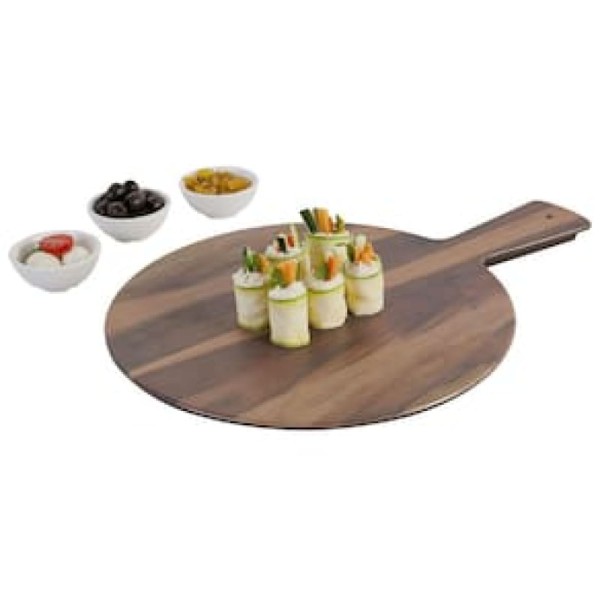 Encontraproduto.com.br - Tabua Redonda Com Cabo Snack MHW 53914/002 Haus