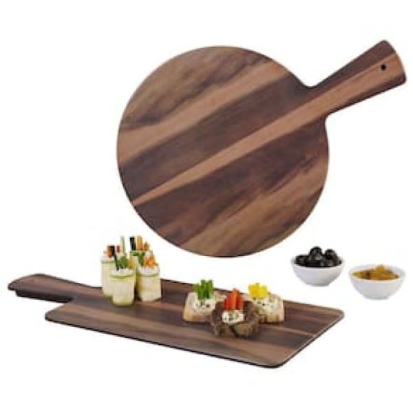 Encontraproduto.com.br - Tabua Redonda Com Cabo Snack MHW 53914/002 Haus