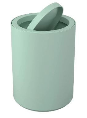 Encontraproduto.com.br - Lixeira Com Tampa Basculante Serene 1l Verde Jade Coza