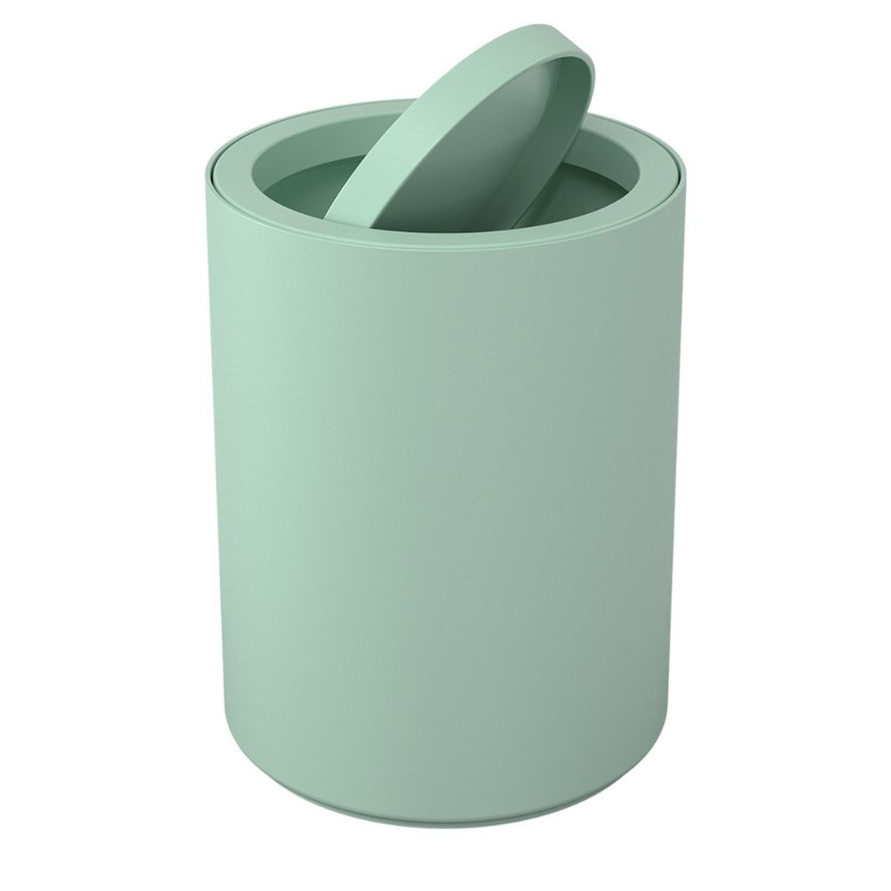 Encontraproduto.com.br - Lixeira Com Tampa Basculante Serene 1l Verde Jade Coza