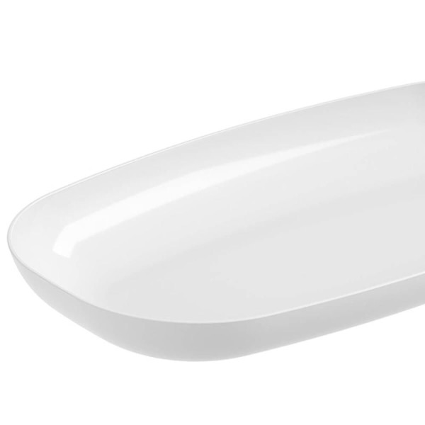 Encontraproduto.com.br - Travessa Bandeja 38x21cm Servir Petisco Sushi Oriental Retangular Branca Coza Uno