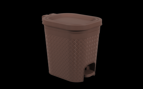 Encontraproduto.com.br - Lixeira Craft 14,7 Litros com Pedal MRM - 10915/0496 - Coza