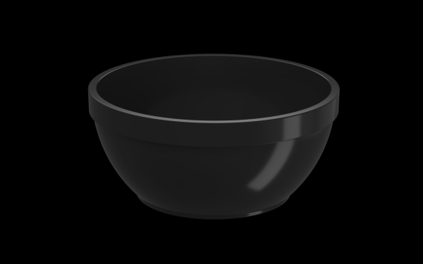 Encontraproduto.com.br - Cumbuca 300ml Preto Uno Coza 11,5 x 5,2 cm
