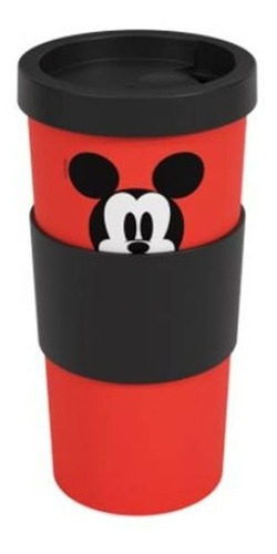 Copo De Café Com Tampa Disney Mickey Coza 500 Ml - Vermelho