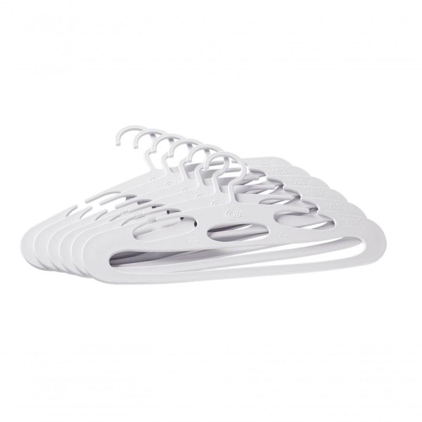 Conjunto 6 Cabides Piccolino Coza 31 X 4 X 16,1 Cm Branco Coza
