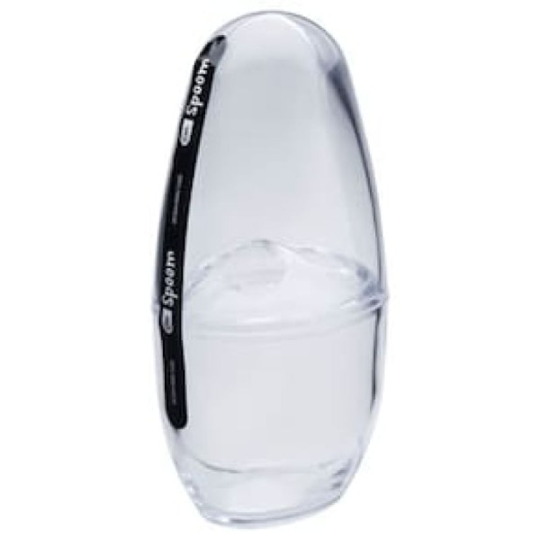 Encontraproduto.com.br - Porta Escova Coza Com Tampa Spoom Transparente 20858/0009