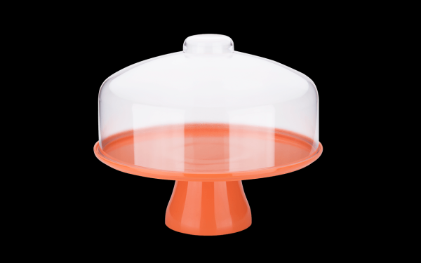 Encontraproduto.com.br - Boleira grande Cake com Cúpula  32 x 32 x 26,7 cm