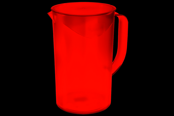 Encontraproduto.com.br - Jarra Casual Com Tampa 1L Vermelho Coza