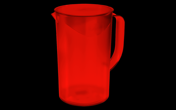 Encontraproduto.com.br - Jarra Casual Com Tampa 1L Vermelho Coza