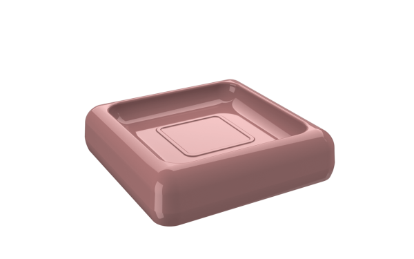 Encontraproduto.com.br - PONTA DE ESTOQUE | Saboneteira Cube Rosa Malva Coza