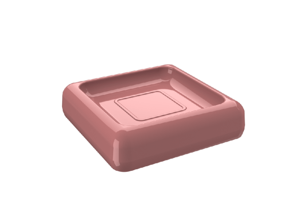 Encontraproduto.com.br - PONTA DE ESTOQUE | Saboneteira Cube Rosa Malva Coza