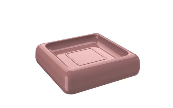 Encontraproduto.com.br - PONTA DE ESTOQUE | Saboneteira Cube Rosa Malva Coza