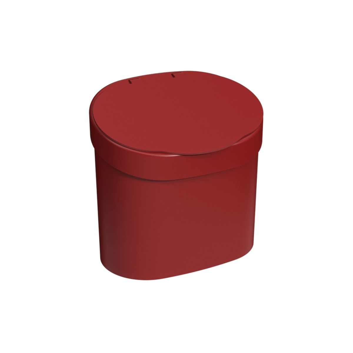 Encontraproduto.com.br - Lixeira Com Tampa Para Pia 4l Vermelho Coza