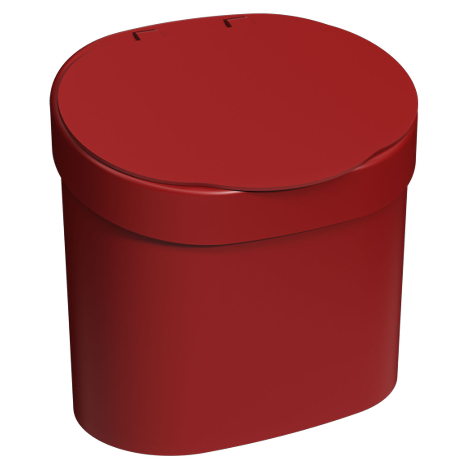 Encontraproduto.com.br - Lixeira Com Tampa Para Pia 4l Vermelho Coza