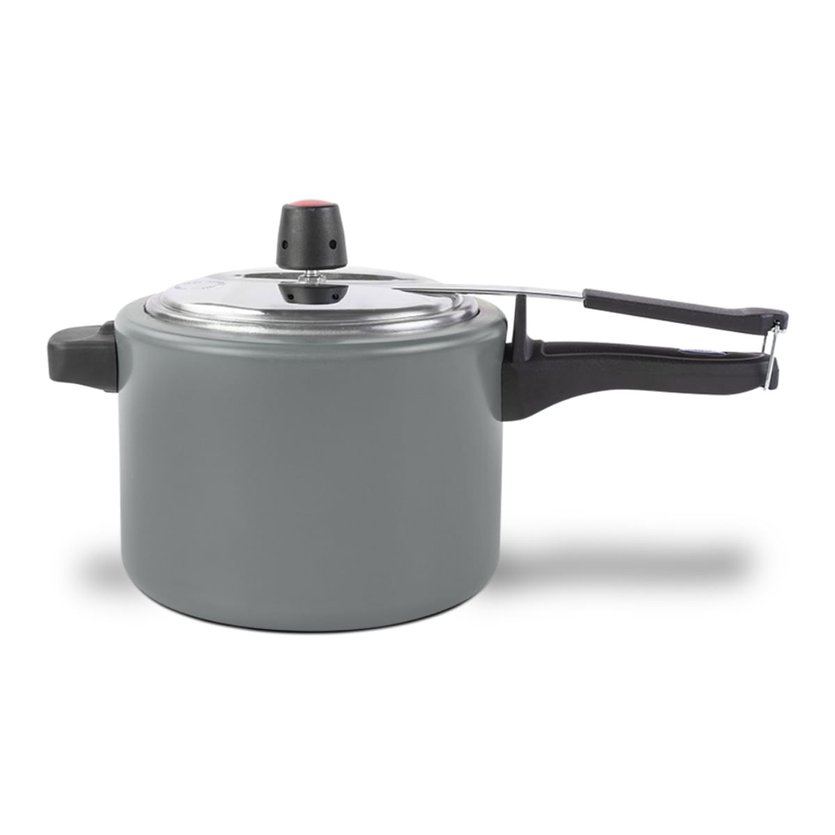 Encontraproduto.com.br - Panela de Pressão 20 cm 4,5 L Revestimento Cerâmico Mineral Resist Cor Cinza Linha Ceramic Life Vapt Brinox
