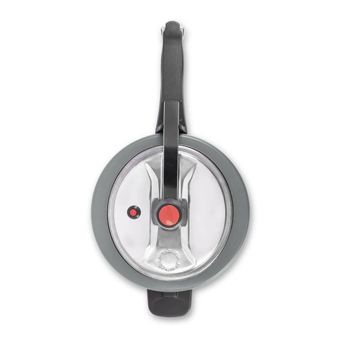 Encontraproduto.com.br - Panela de Pressão 20 cm 4,5 L Revestimento Cerâmico Mineral Resist Cor Cinza Linha Ceramic Life Vapt Brinox