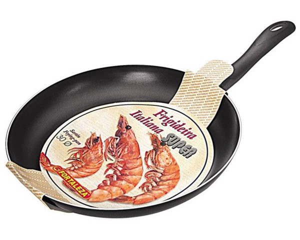 Encontraproduto.com.br - Frigideira Italiana Fortaleza Preta 26 cm