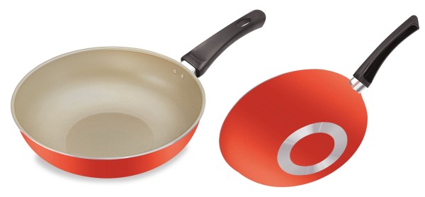Encontraproduto.com.br - Frigideira Wok Antiaderente Fortaleza Artistic - 26cm Sortido