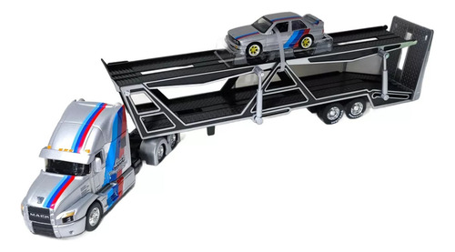 Encontraproduto.com.br - Miniatura Caminhão Mack Anthem e BMW M3 1988 1/64 Maisto 11454