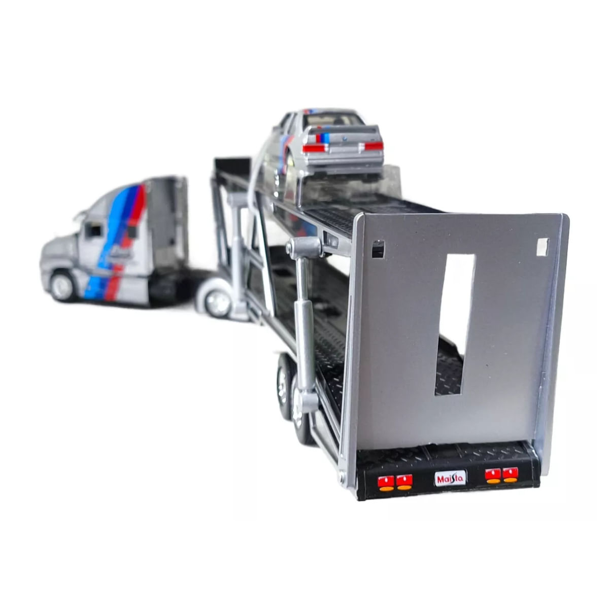 Encontraproduto.com.br - Miniatura Caminhão Mack Anthem e BMW M3 1988 1/64 Maisto 11454