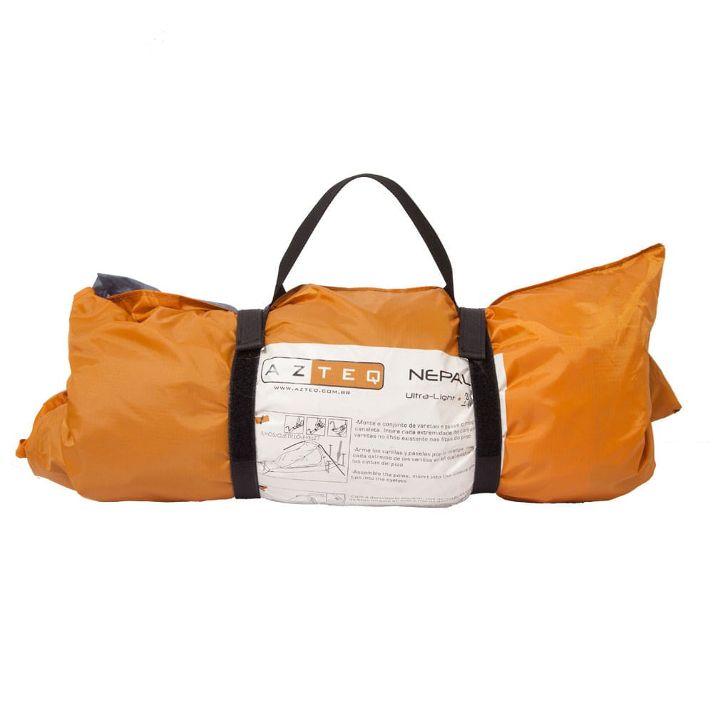 Encontraproduto.com.br - Barraca de Camping Azteq Nepal 2 pessoas Coluna dágua de 6000mm Laranja