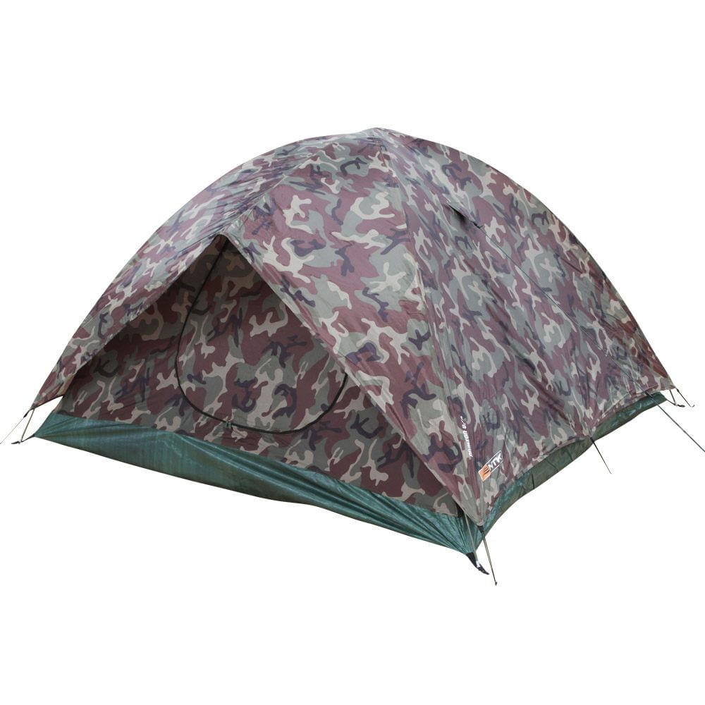 Encontraproduto.com.br - Barraca de Camping Nautika Amazon 3/4 pessoas Coluna dágua de 1800mm Camuflada