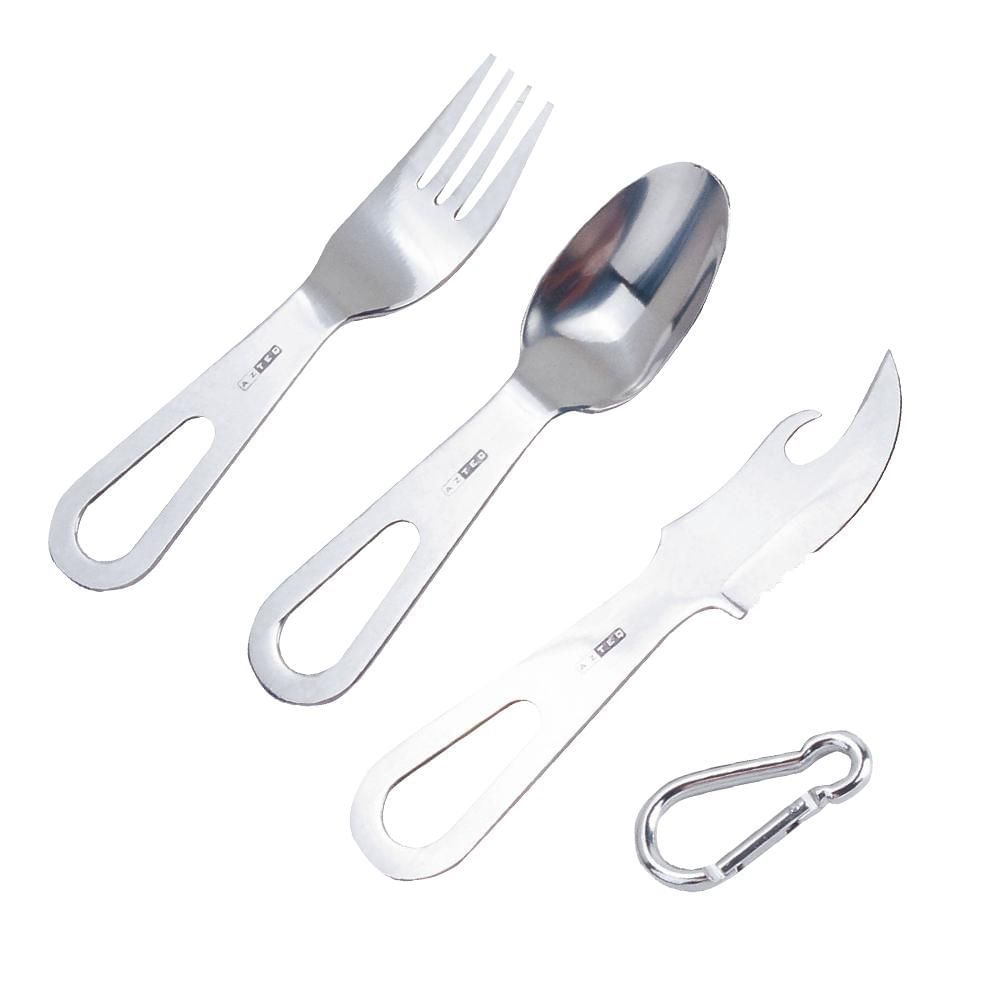Encontraproduto.com.br - Conjunto de talheres Azteq Jamboree prático e resistente