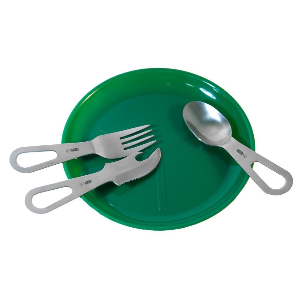 Encontraproduto.com.br - Conjunto de talheres Azteq Jamboree prático e resistente