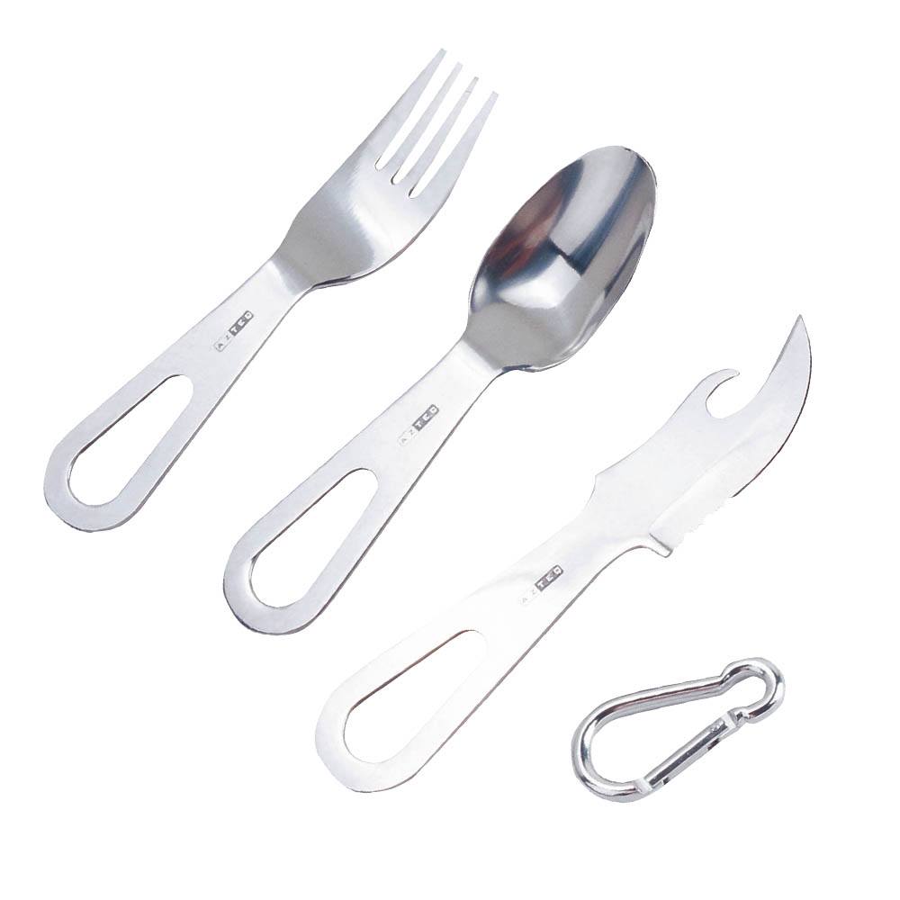 Encontraproduto.com.br - Conjunto de talheres Azteq Jamboree prático e resistente