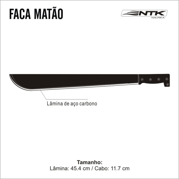 Encontraproduto.com.br - Facão Matão NTK para agricultura e trilhas