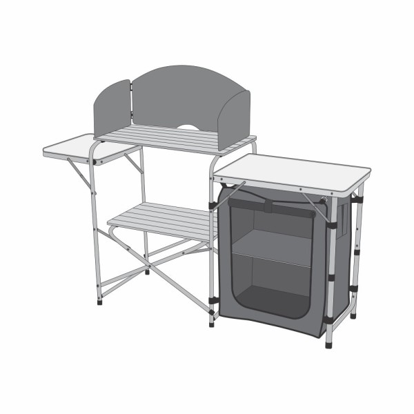 Encontraproduto.com.br - Mesa Armário Portátil de Trilha Nautika