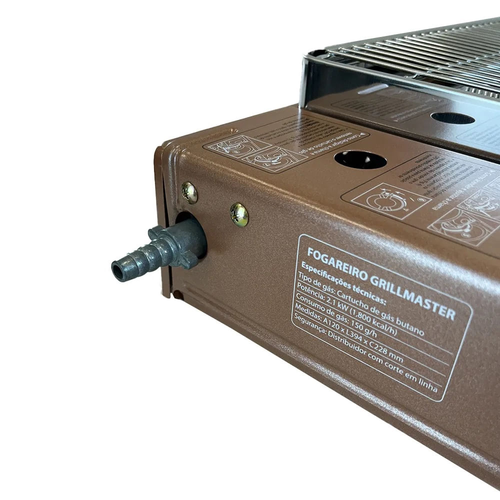 Encontraproduto.com.br - Fogareiro Horizontal Guepardo Grillmaster com sistema Flex Fuel