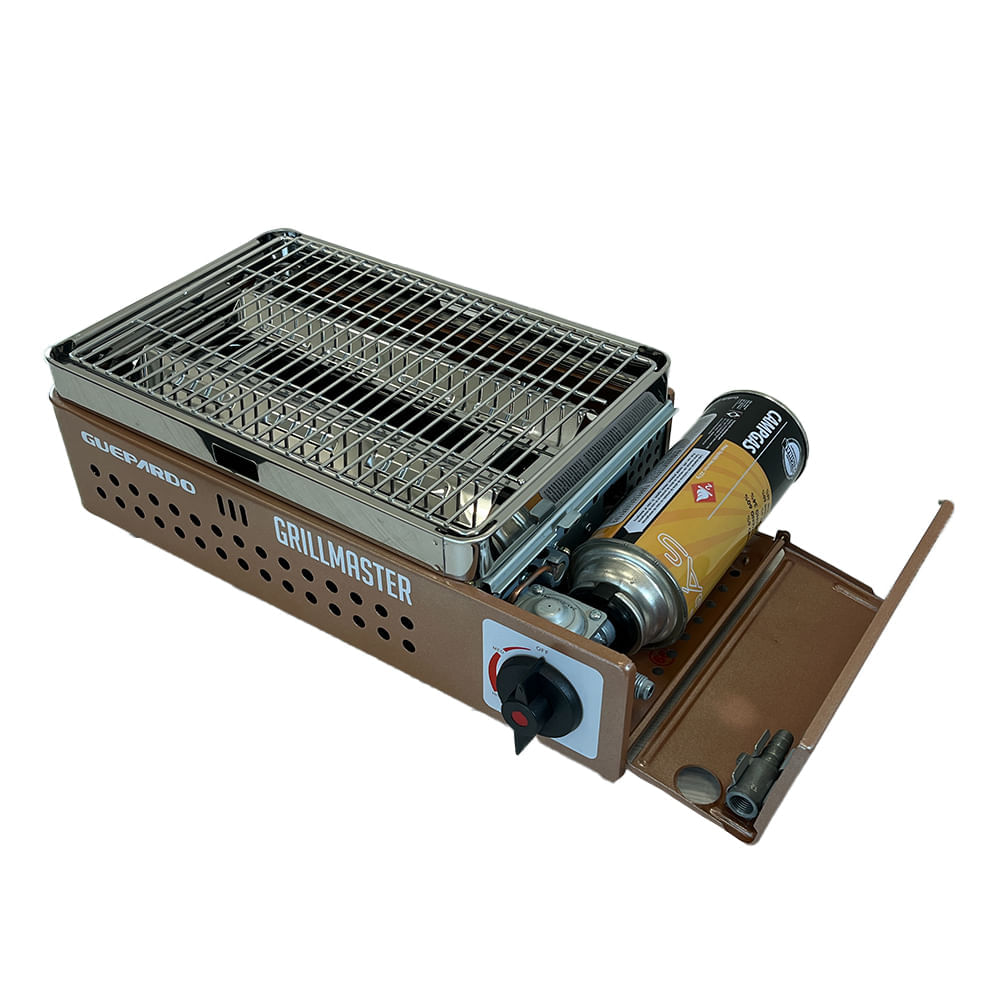 Encontraproduto.com.br - Fogareiro Horizontal Guepardo Grillmaster com sistema Flex Fuel