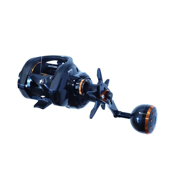 Encontraproduto.com.br - Carretilha de força 6+1 Raptor Big Game Ultra da Pesca Brasil - Esquerda
