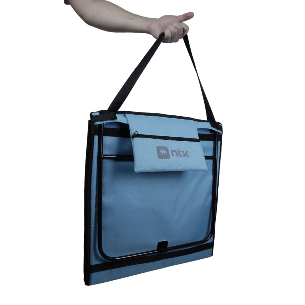 Encontraproduto.com.br - Espreguiçadeira e Esteira Portátil de Praia com Almofada Alça e Bolso NTK