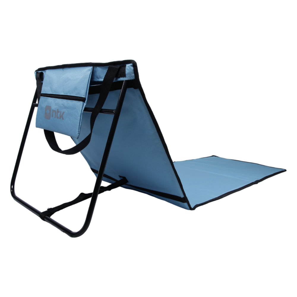 Encontraproduto.com.br - Espreguiçadeira e Esteira Portátil de Praia com Almofada Alça e Bolso NTK