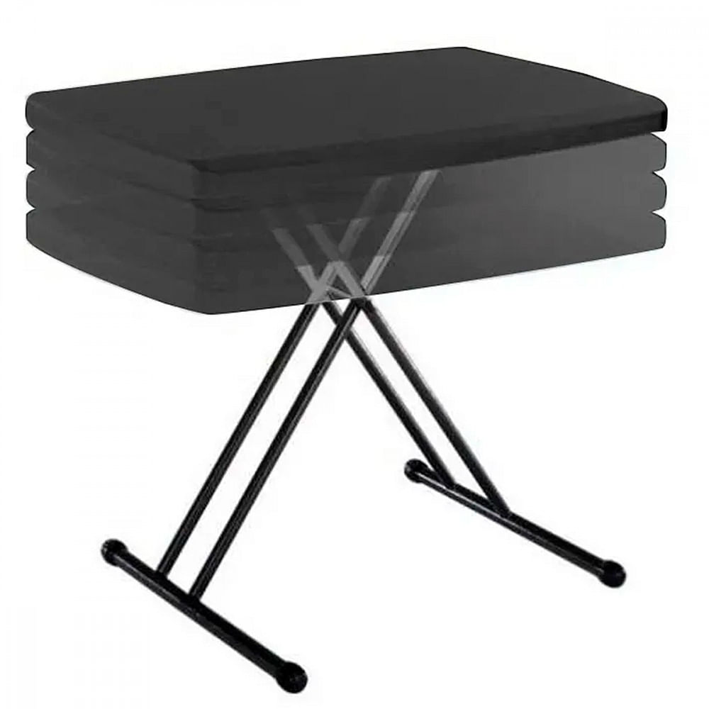 Encontraproduto.com.br - Mesa dobrável com ajuste de altura Robust 80cm NTK